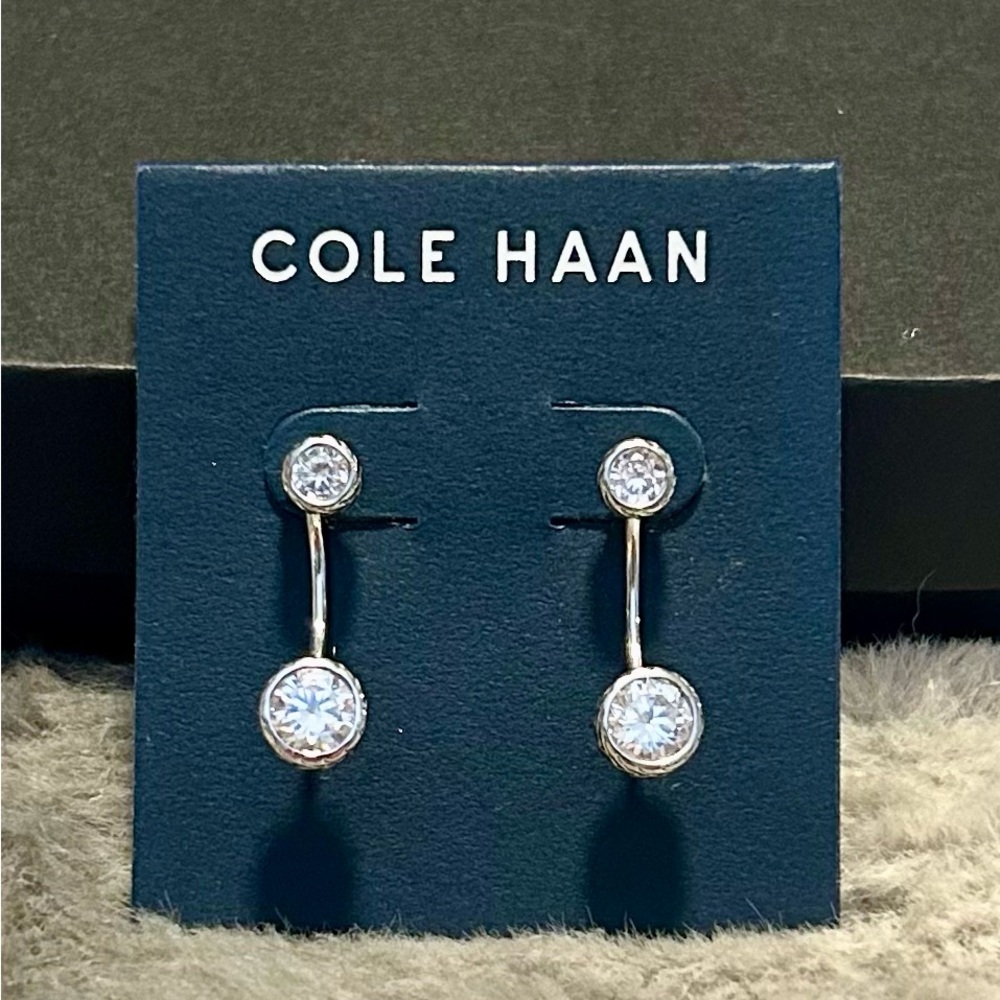 Cole Haan Silver Jacket Earrings NWT